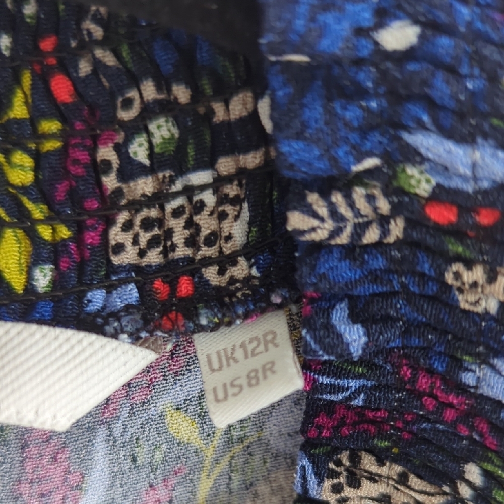 Boden Navy Cheetah Animal Print Shirtdress Maxi Length 8 - Picture 4 of 9